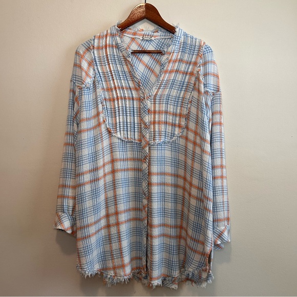Free People Tops - Intimately FP Plaid About You Button-up Sleep Shirt